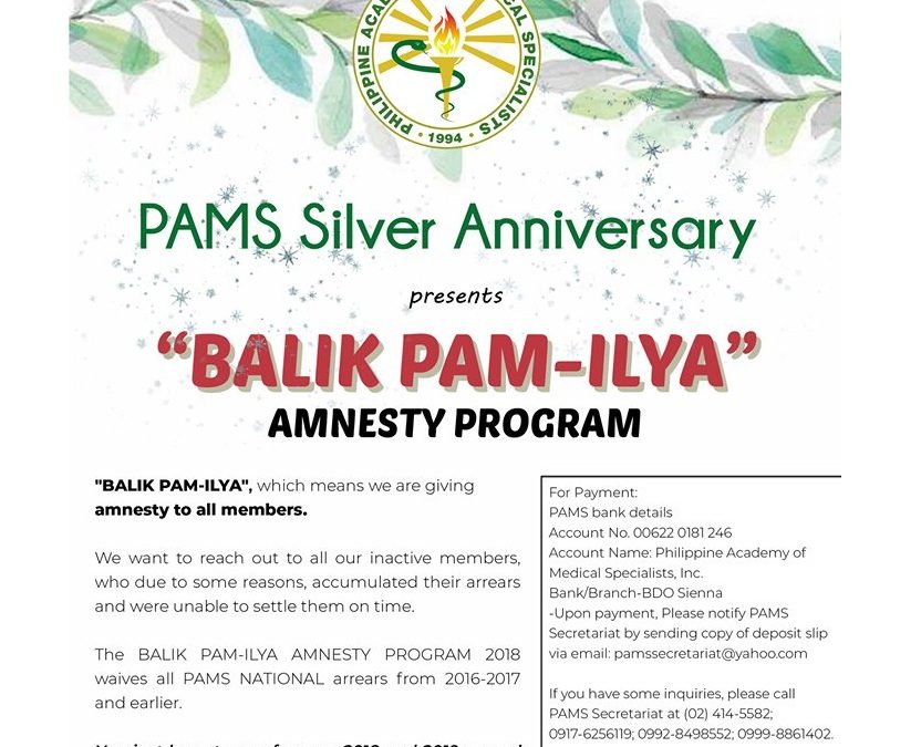 “BALIK PAM-ILYA”